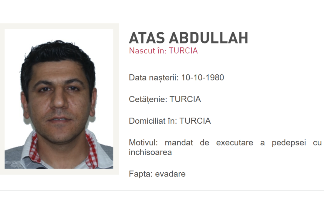 Motivul pentru care cetățeanul turc, care a fost condamnat pentru omor și a reușit să evadeze, a fost eliberat în permisie. Clarificările Penitenciarului Rahova.