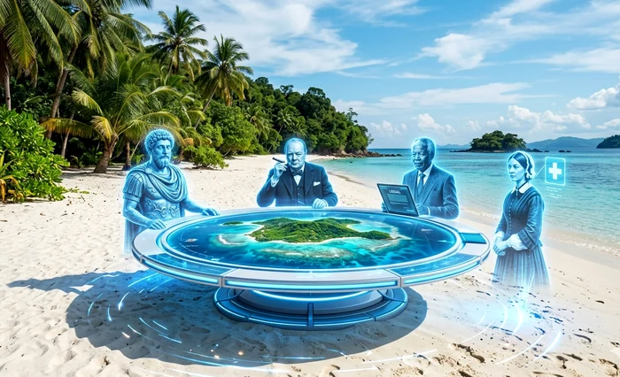 Experiment periculos? Prima insulă de pe planetă administrată de Inteligența Artificială. „Miniștri” automatizați inspirați de Churchill, Roosevelt și Gandhi. Experiment periculos? Prima insulă de pe planetă administrată de Inteligența Artificială. „Miniștri” automatizați inspirați de Churchill, Roosevelt și Gandhi.