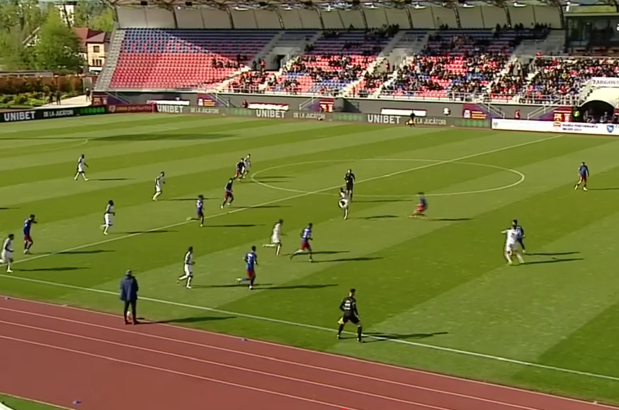 Scenă în prelungiri la Chindia - Steaua, rezultat 1-2! Oprița se îndreaptă spre Peluza Sud