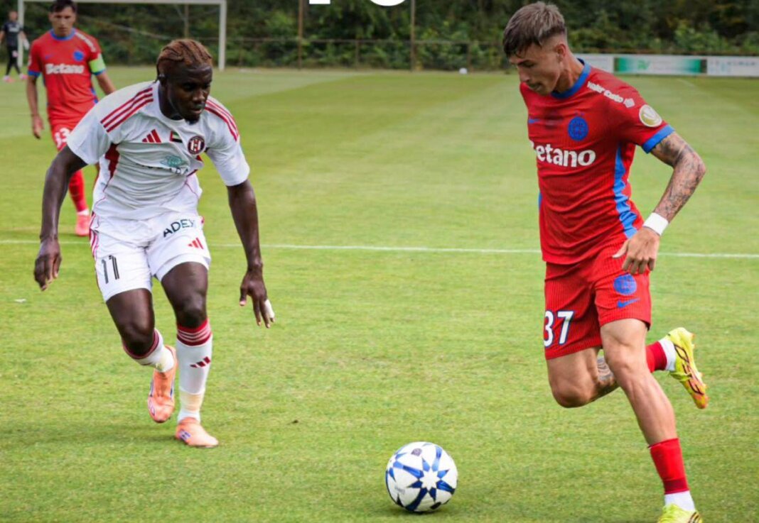 FCSB - Al Jazira, meci de pregătire împotriva formației antrenate de Cosmin Olăroiu » GOL în minutul 11! Fotbalistul lăudat de MM Stoica a marcat primul.
