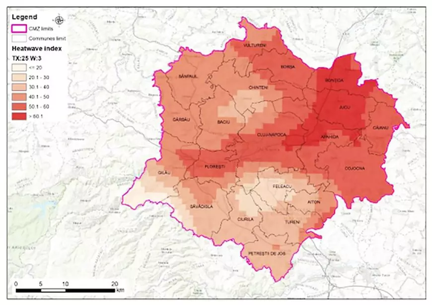 Harta climatică detaliată la scară de cartier pentru un oraș din România. Exactitate de 2 metri pentru inundații. Harta climatică detaliată la scară de cartier pentru un oraș din România. Exactitate de 2 metri pentru inundații.