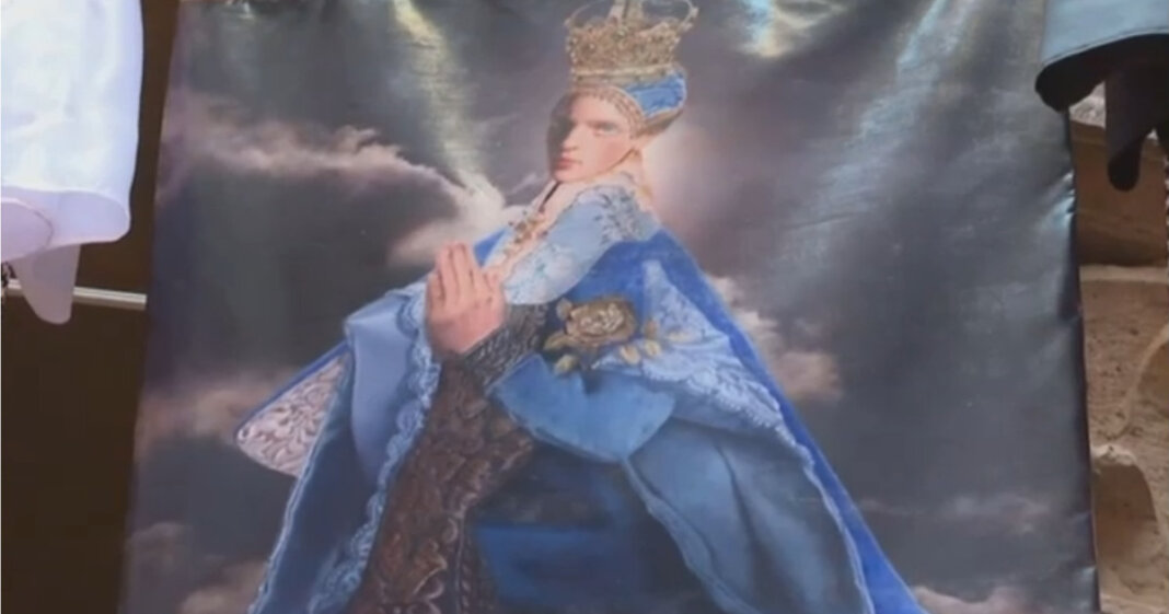 Controversă în Italia după ce o româncă a ilustrat-o pe Fecioara Maria cu caracteristici androgine. Cum se explică...